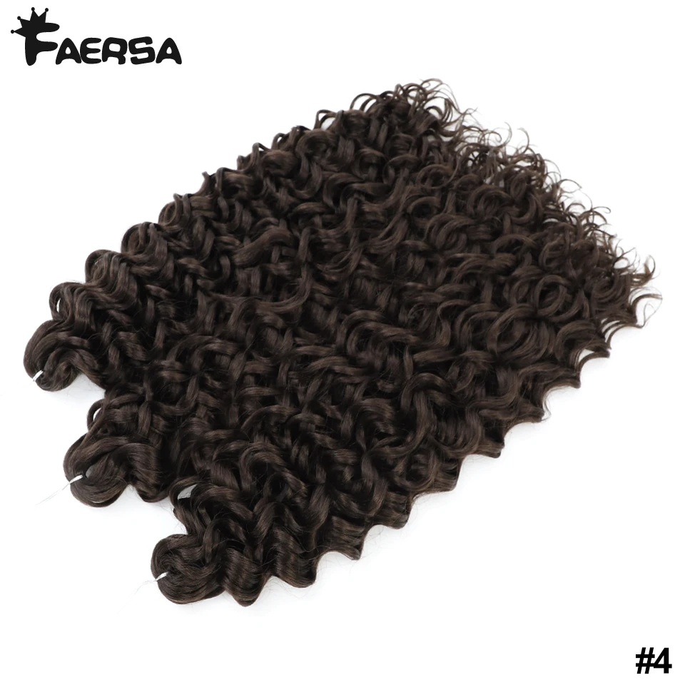 Tief gewelltes Twist-Häkelhaar, Afro-Locken, Wasserwellen-Häkelzöpfe, synthetische lockige Flechten-Haarverlängerungen für Frauen, 45,7–61 cm – Detail 20