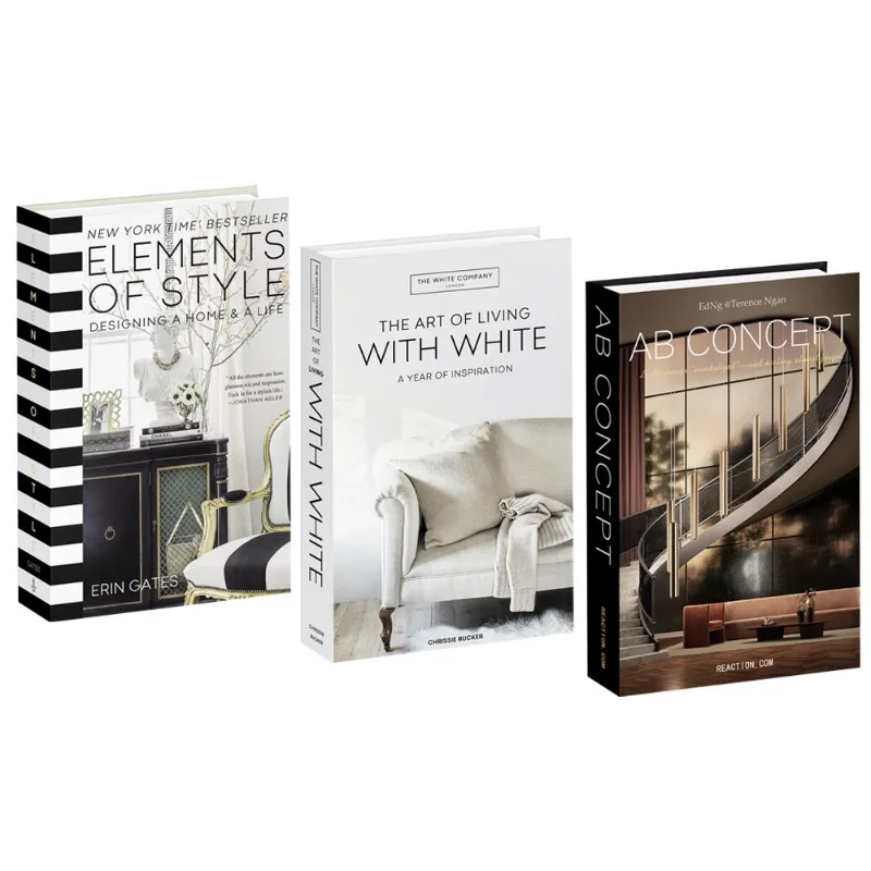 3 stks/set Nep Boek Luxe Fotografie Props Boeken Decor Eenvoudige Moderne Faux Boeken Salontafel Props Boek Ornamenten