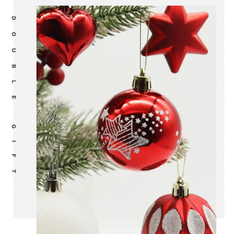 Christmas Balls Ornaments, 82pcs Christmas Tree Balls Christmas Tree Pendant Gift Balls for Christmas Decortion