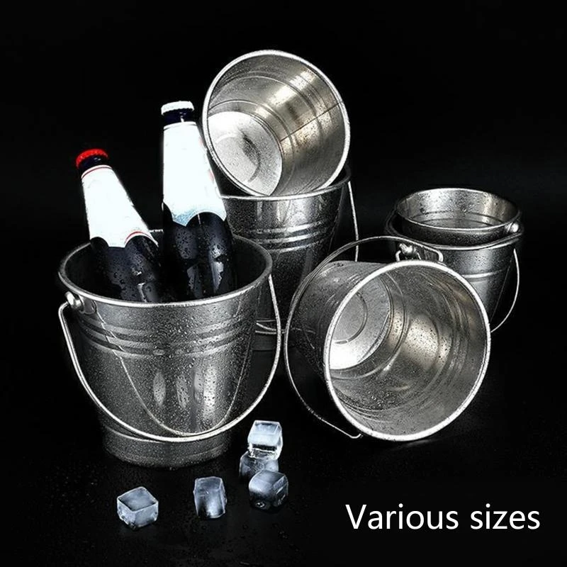 F19B Ice Bucket with Comfortable Handles Drink Chiller for Parties Easy to Clean Entertain with Ease Easy to Use and Clean