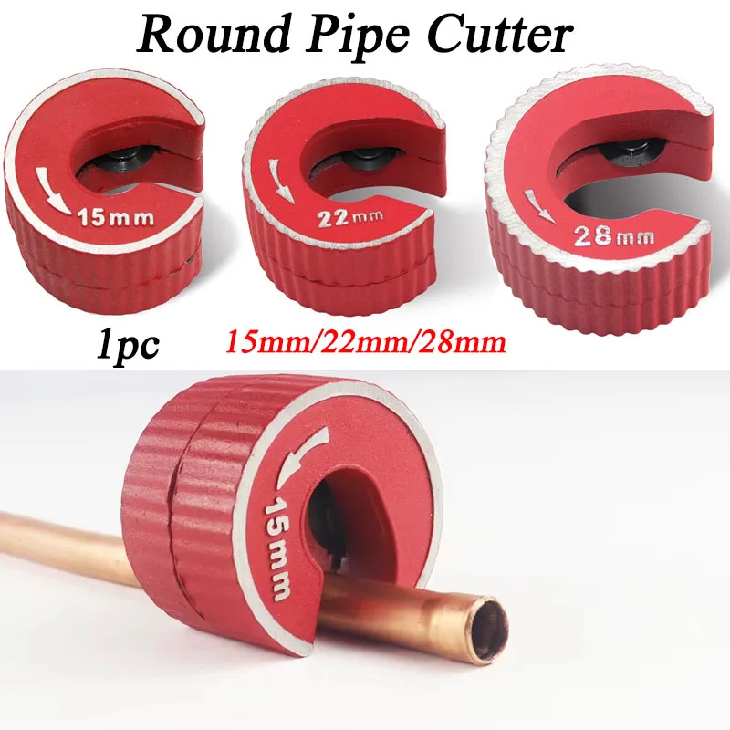 

1pc Round Pipe Tube Cutter Aluminium Alloy Body Self Locking for Copper Tube Aluminium PVC Plastic Mini Round Pipe Cutter Tool