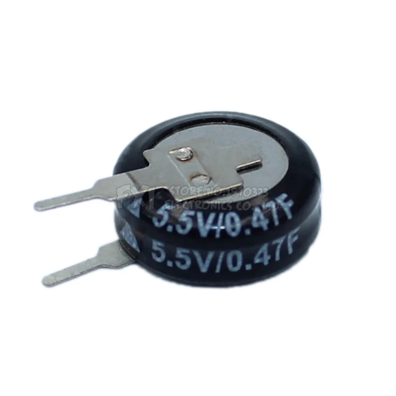 5.5V Super capacitor 0.1F 0.22F 0.33F 0.47F 1F 1.5F 4.0F V-type C-type H-type Button Farad capacitor