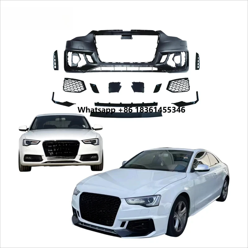 

For A5 & RS5 2017-2020 Facelift Bodykit New Condition Front Bumper Grille PP Material Car Body Upgrade A52012-2016