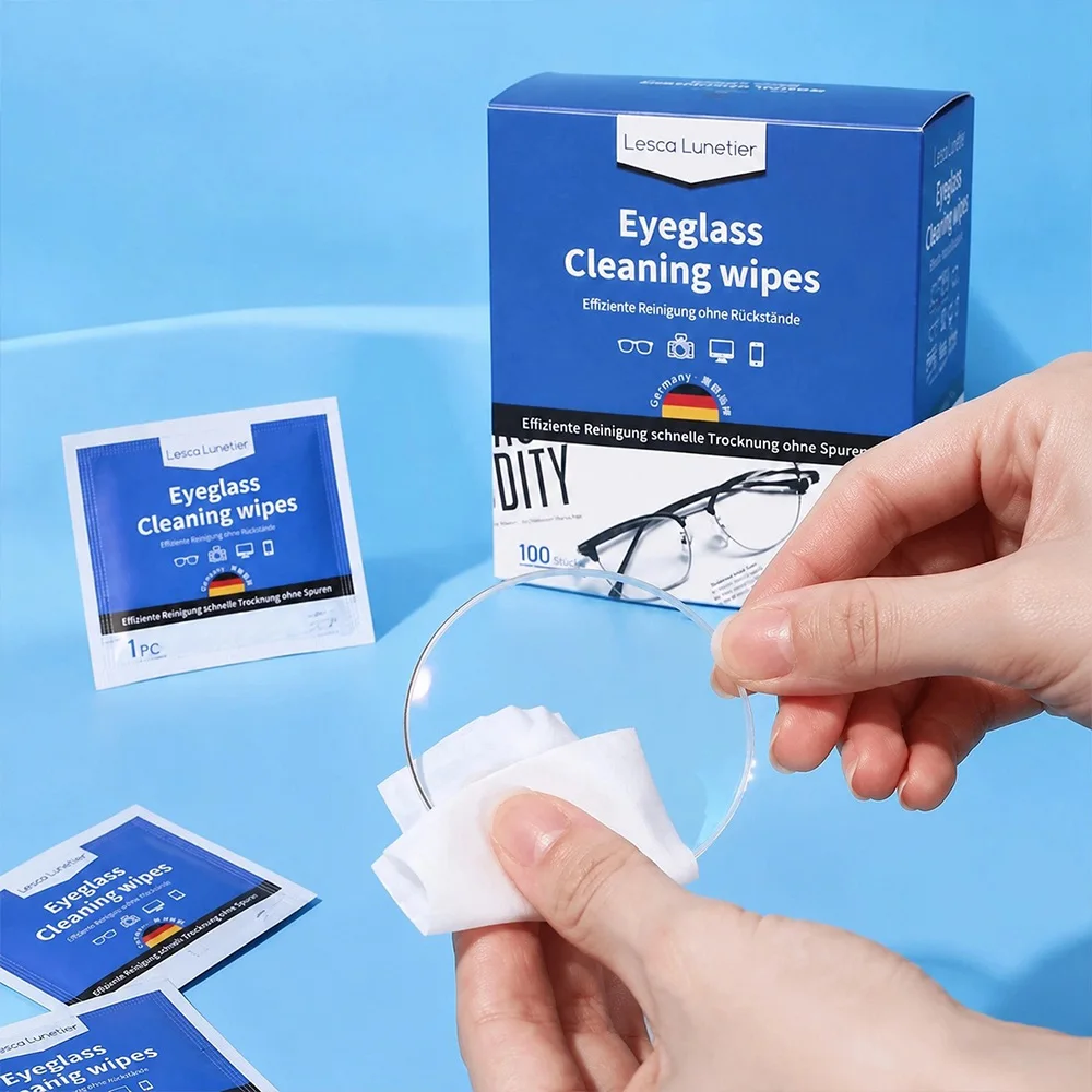 Axrayser 100 Stück Staubfreie Optische Linsenreinigungstücher Einweg-Linsenreinigungstücher für Laserschutzlinsen und Fokussierlinsen – Detail 4