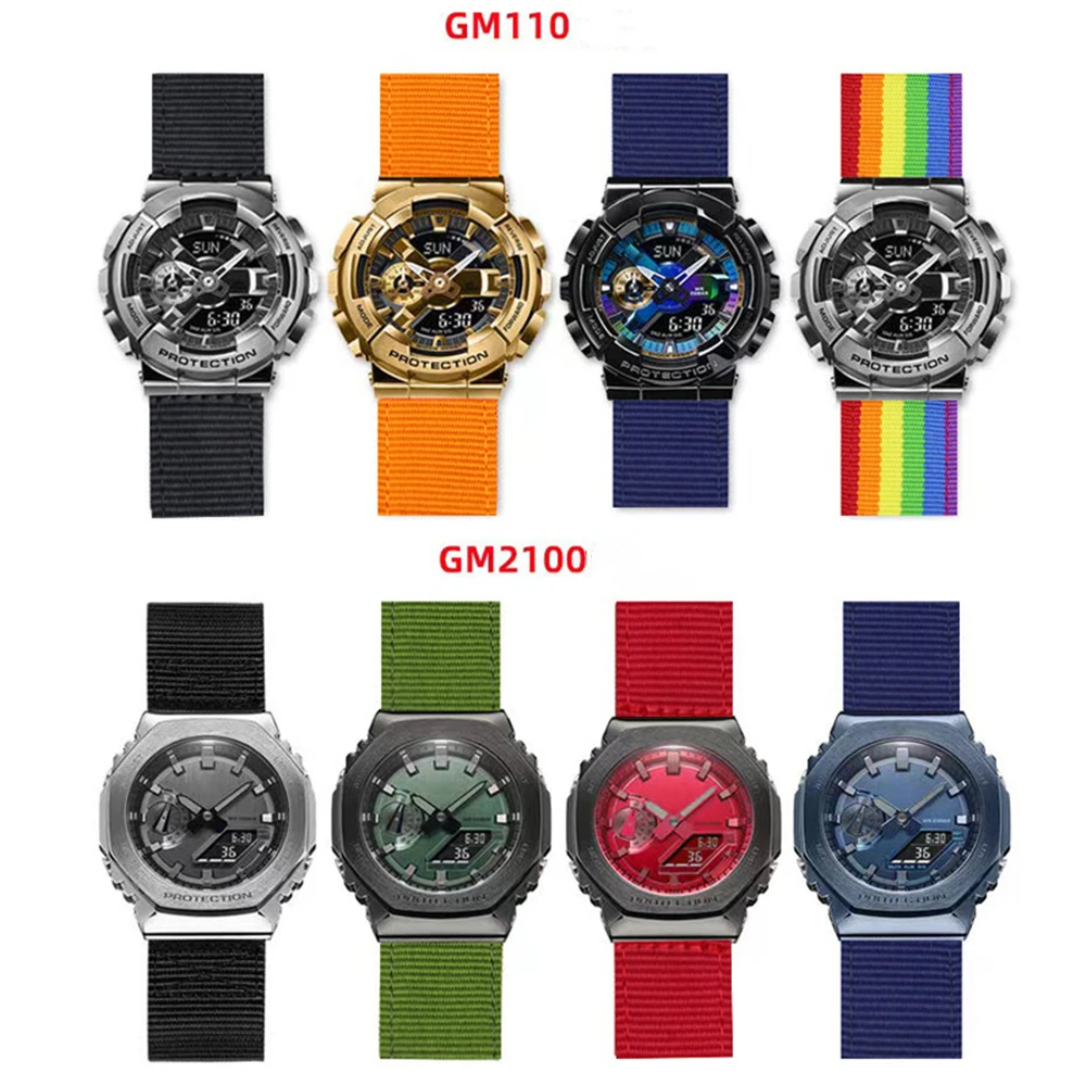 Accessori per orologi cinturino in Nylon per Casio G-SHOCK DW5600 DW5610 cinturino DW-5600BB GW-M5610 cinturino sportivo cinturino impermeabile da polso