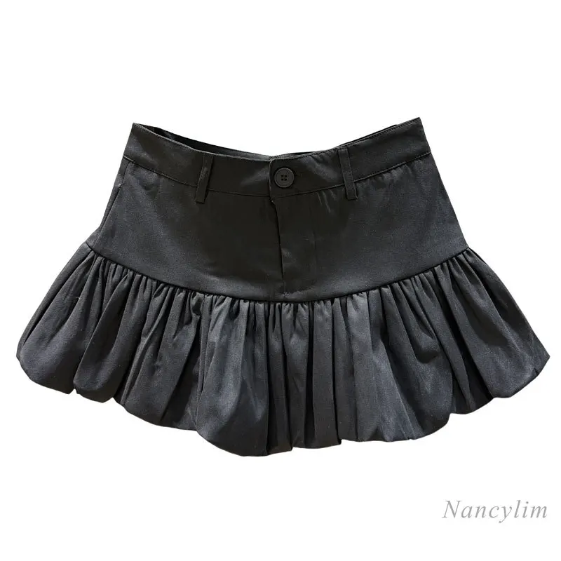 Spice Girl Style Pure Desire Suit Miniskirt Women's Summer 2025 New Pleated Bud Skirt Slimming Y2k Jupe