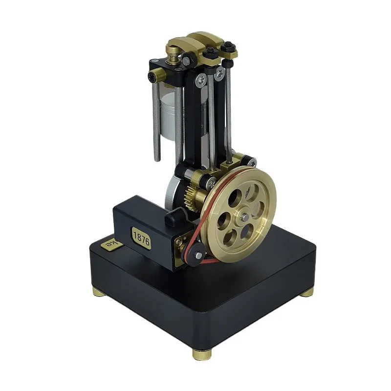 

Horizontal Bar Four-stroke Engine Model Metal Mechanical Engine Manual Ornament Physical Science Experimental Teaching Aids