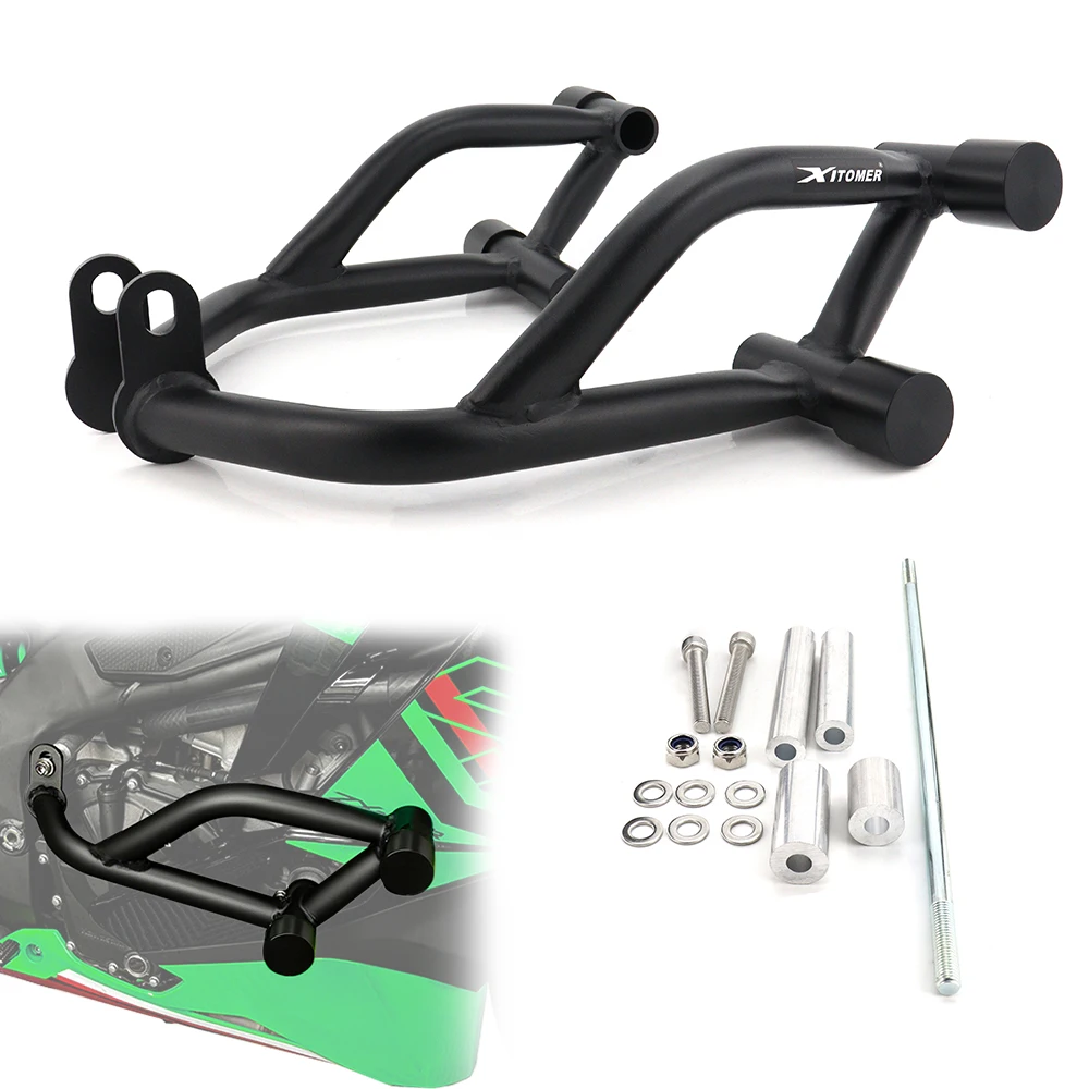 

Highway Bar Bumper Protector Race Rail For Kawasaki ZX-4RR & ZX4R 2023 2024 2025 Motorcycle Steel Stunt Crash Cage Engine Guard