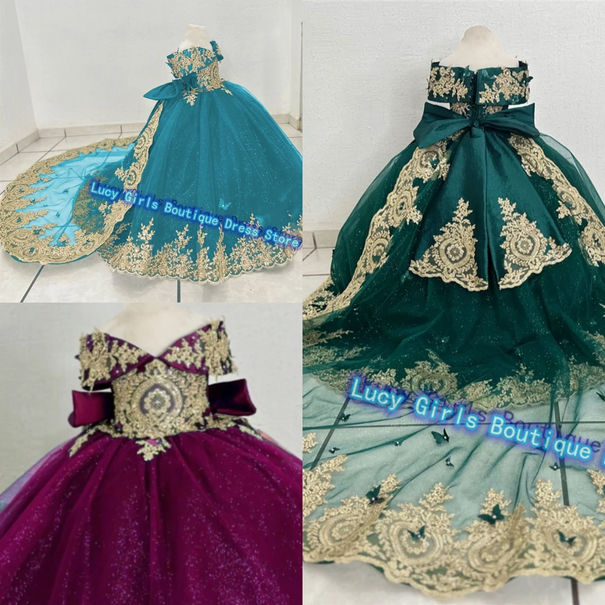 customise-luxury-gold-printing-flower-girls-dress-puffy-ball-gown-princess-kids-birthday-party-evening-first-communion-gowns