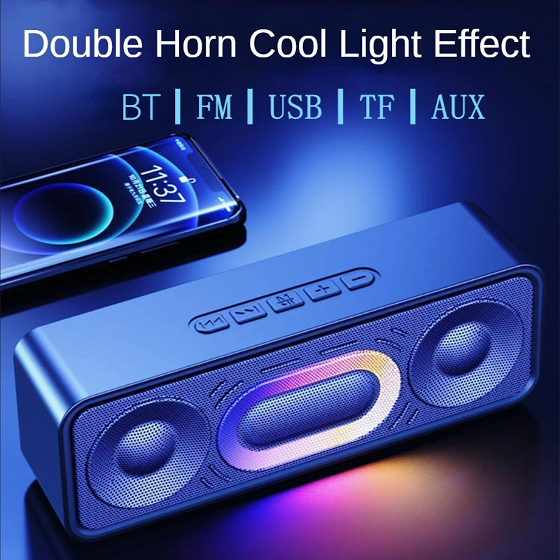 

SC219 Sound Bars Wireless Bluetooth Loudspeaker Subwoofer IPX7 Waterproof Desktop Speakers RGB Light Sound Box Music Boombox New