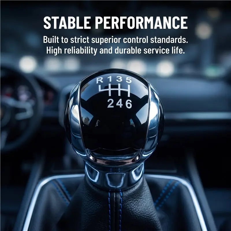 New-Gear Shift Knob 6-Speed Fitment Fit For 206 306 207 208 307 308 2008 3008 5008 Citroen C3 C4 DS4