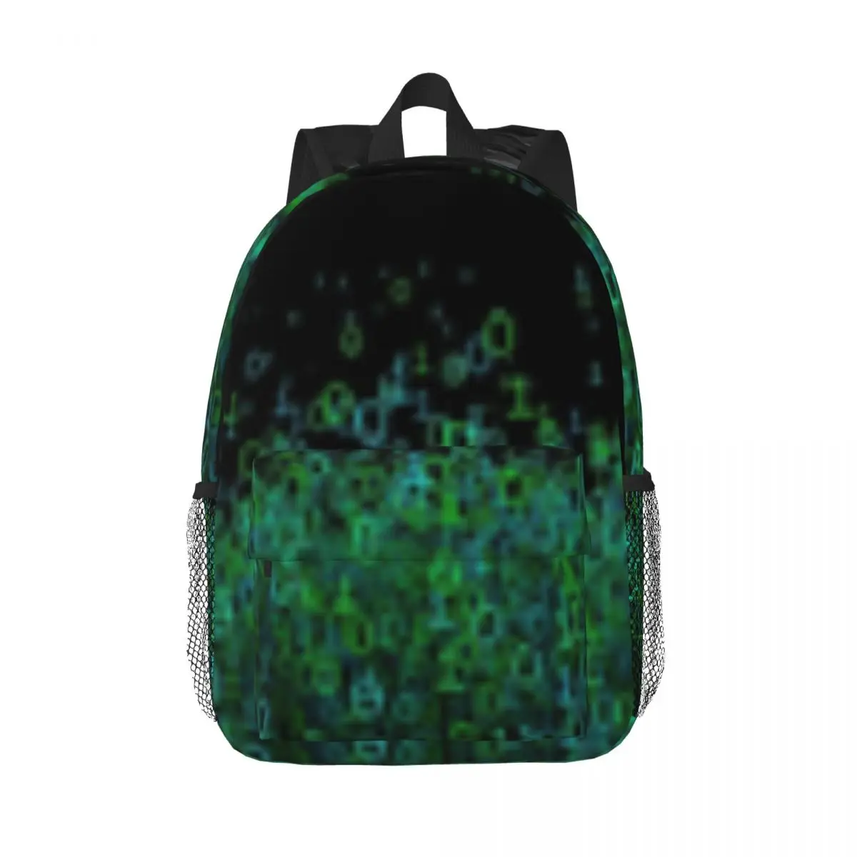 Binary Cloud New Fashionable Pattern School Bag Print Lightweight Backpack 15inch