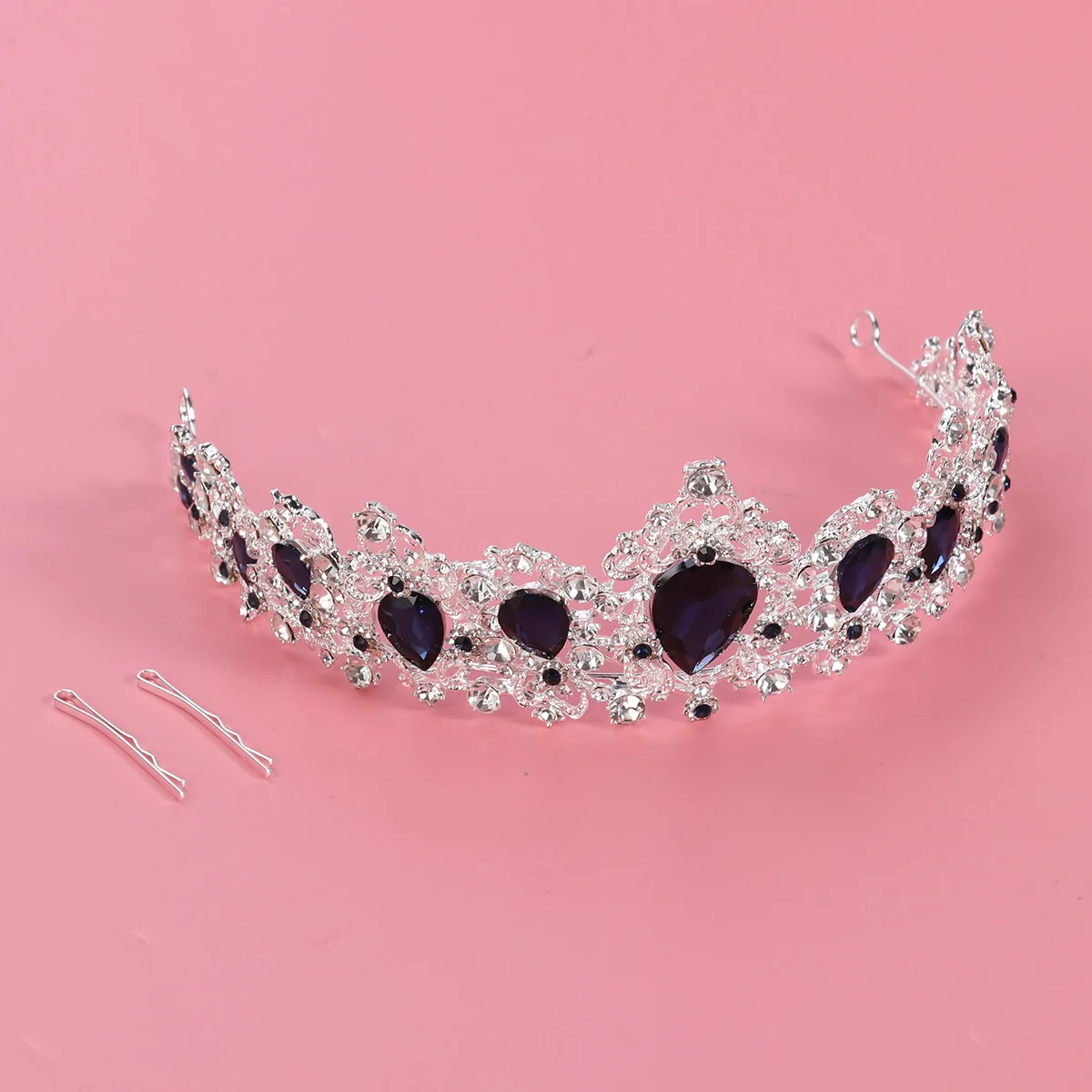 

Wedding Headdress Bridal Crown The Baroque Headwear Rhinestone Headpiece Vintage