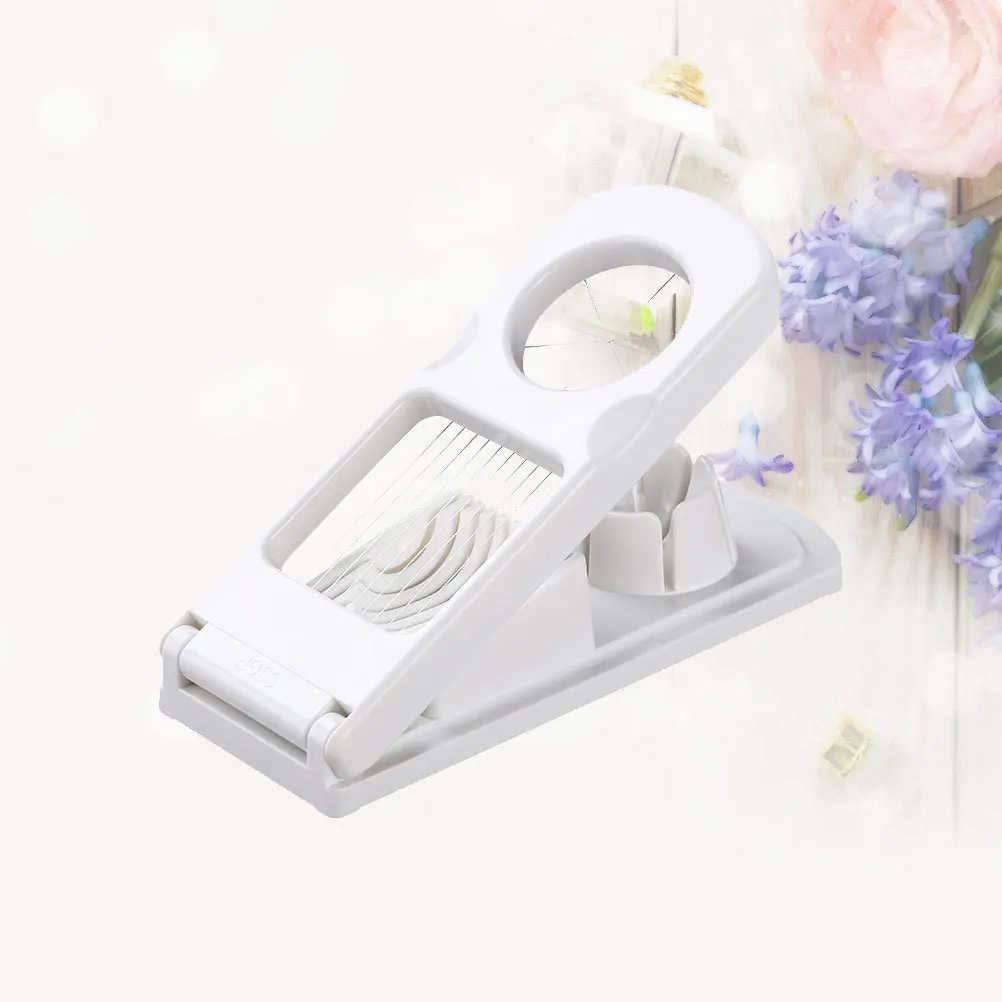 

Stainless Steel Egg Slicer Multifunctional Abs Cutter For Boiled Eggs Mushrooms Cheese Kitchen Tool Dishwasher Safe