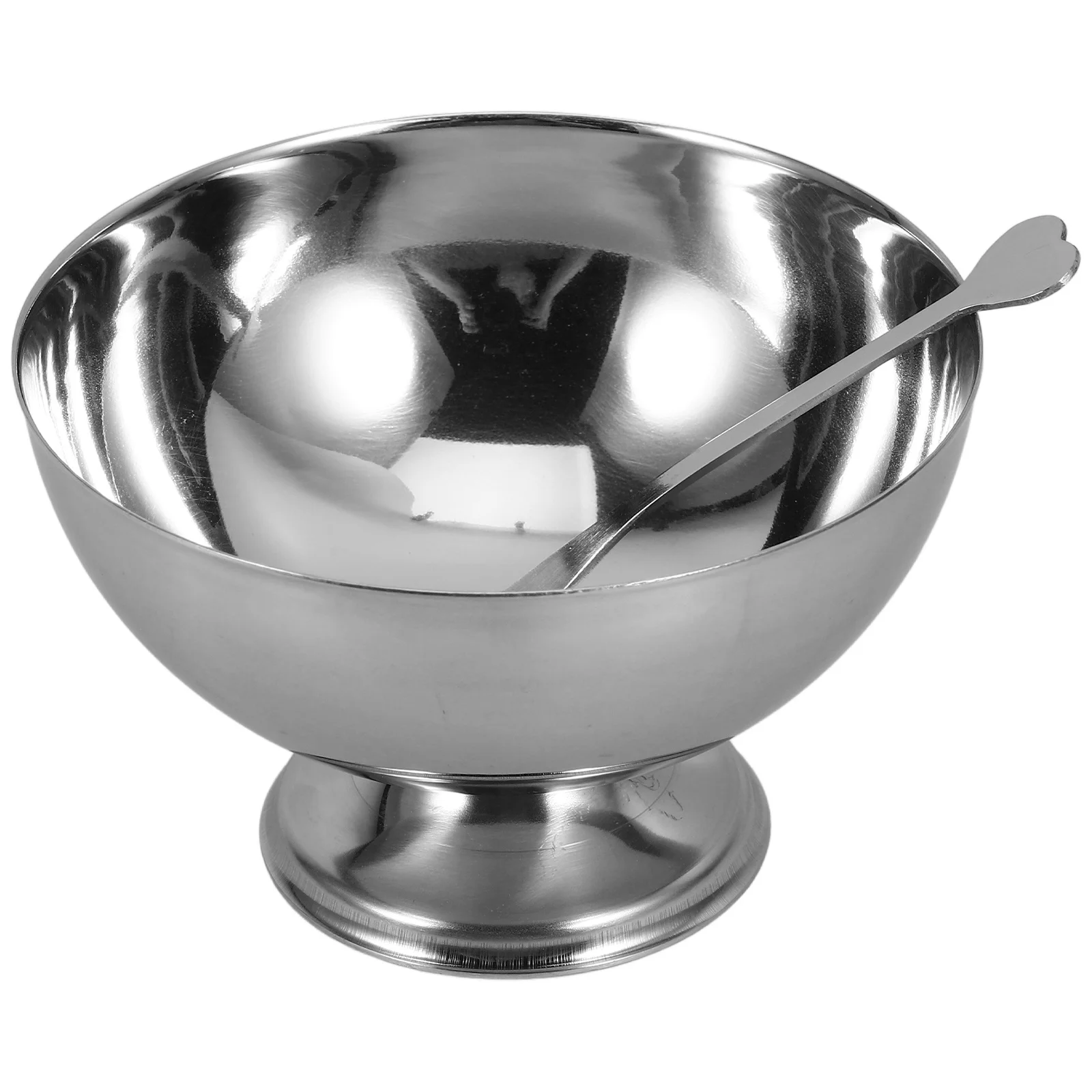 

1pc Stainless Steel Salad Cup Dessert Bowl Fruit Storage Holder Kitchen Utensil Multipurpose Food Cup Candy Bowl Service