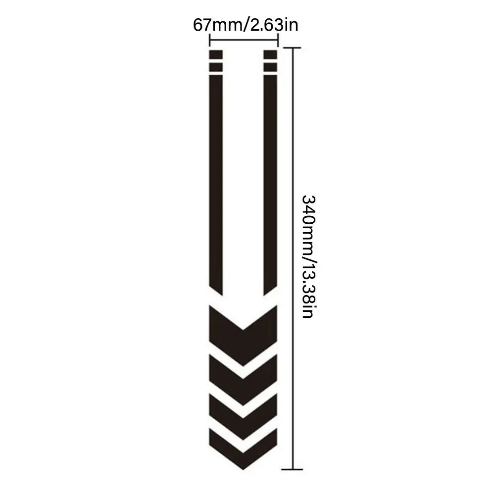 คําเตือนความปลอดภัยในการขับขี่รถมอเตอร์ไซด์สกู๊ตเตอร์ลูกศรลาย Fender Decals Refit อุปกรณ์เสริมรถจักรยานยนต์สติกเกอร์สะท้อนแสง