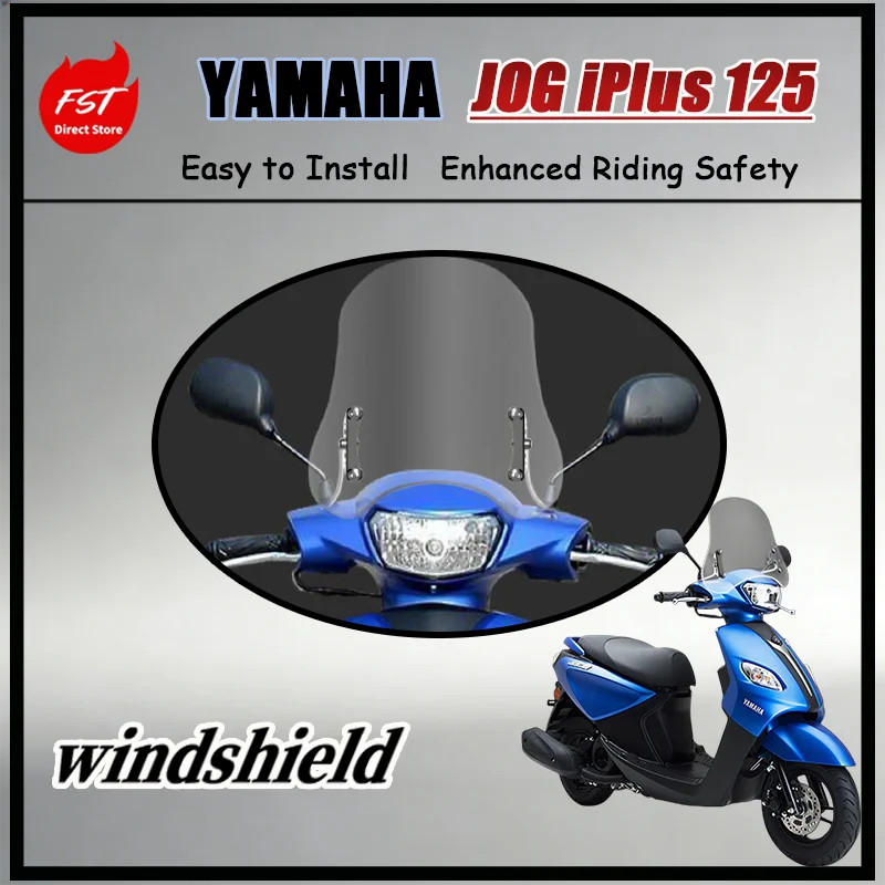 

FOR Yamaha JOG iPlus 125 Strength PC Windshield Transparent Anti-Scratch Anti-Glare Motorcycle Accessory Exclusive Wind Glass