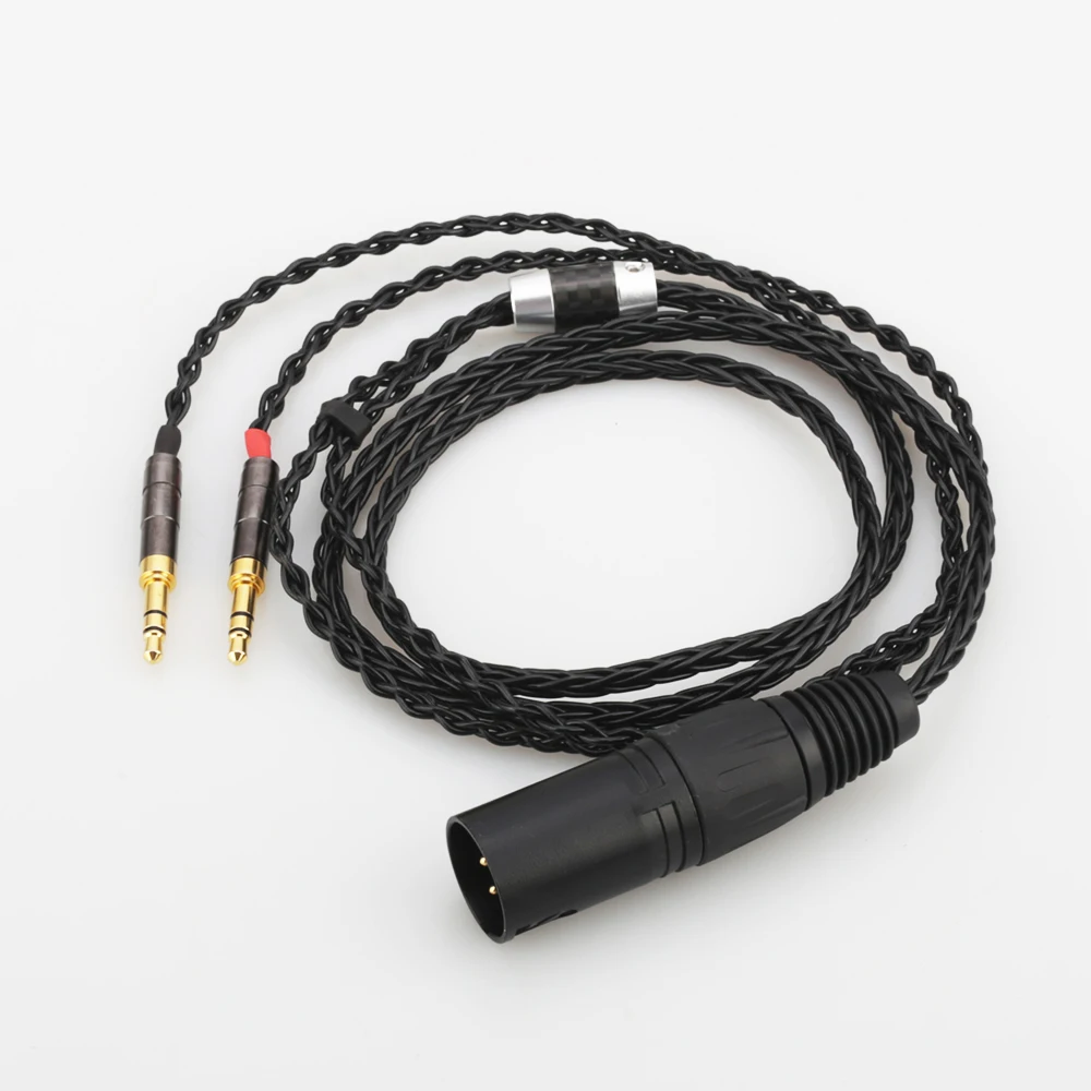 

High Quality HC010 2x3.5mm HIFI 4-pin XLR Male Balanced Headphone Upgrade Cable for Sundara Aventho focal elegia t1 t5p D7200 D