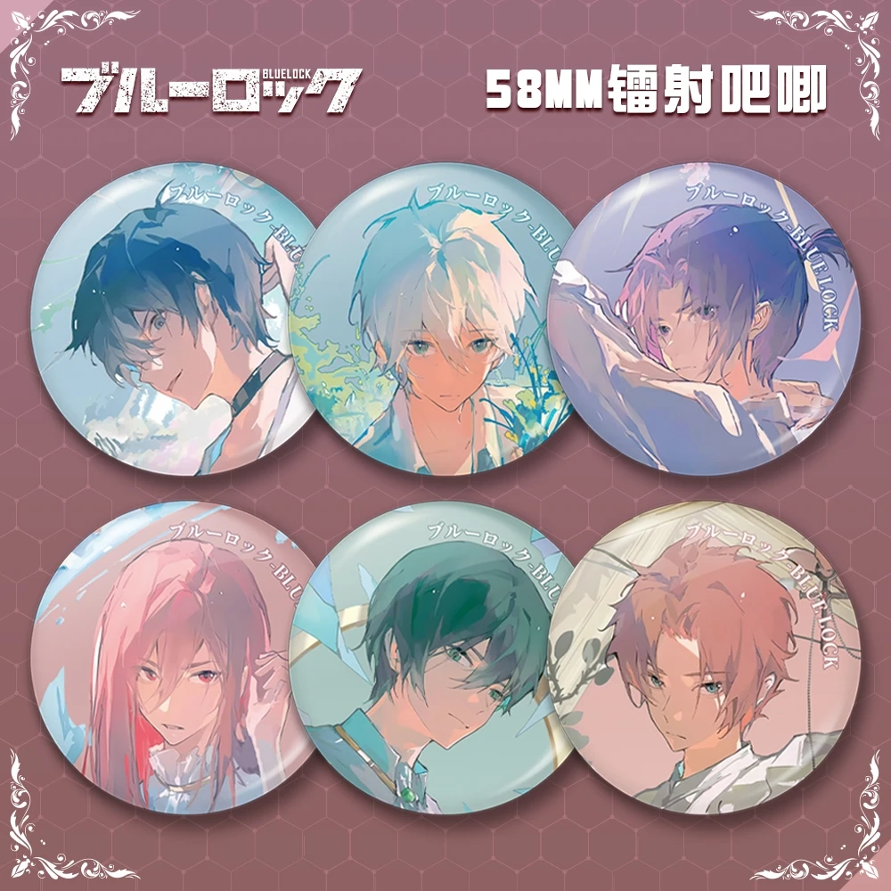 Anime BLUE LOCK Chigiri Hyoma	Nagi Seishiro Cosplay Laser Badge Delicacy Exquisite High Appearance Level Cartoon