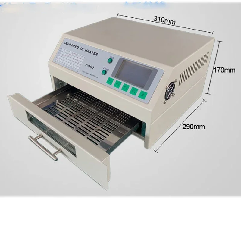 

Power Tools Small Reflow Soldering T962 Series Desktop Intelligent Infrared T962A962C Drawer Furnace BGA Chip Welding Machine