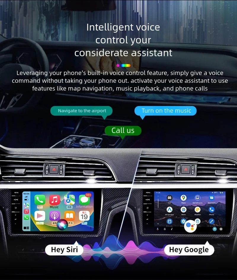2 in1 Wireless CarPlay & Android Auto Adapter Apple CarPlay box and Android Smart Box Connection OTA Update Plug and Play Auto