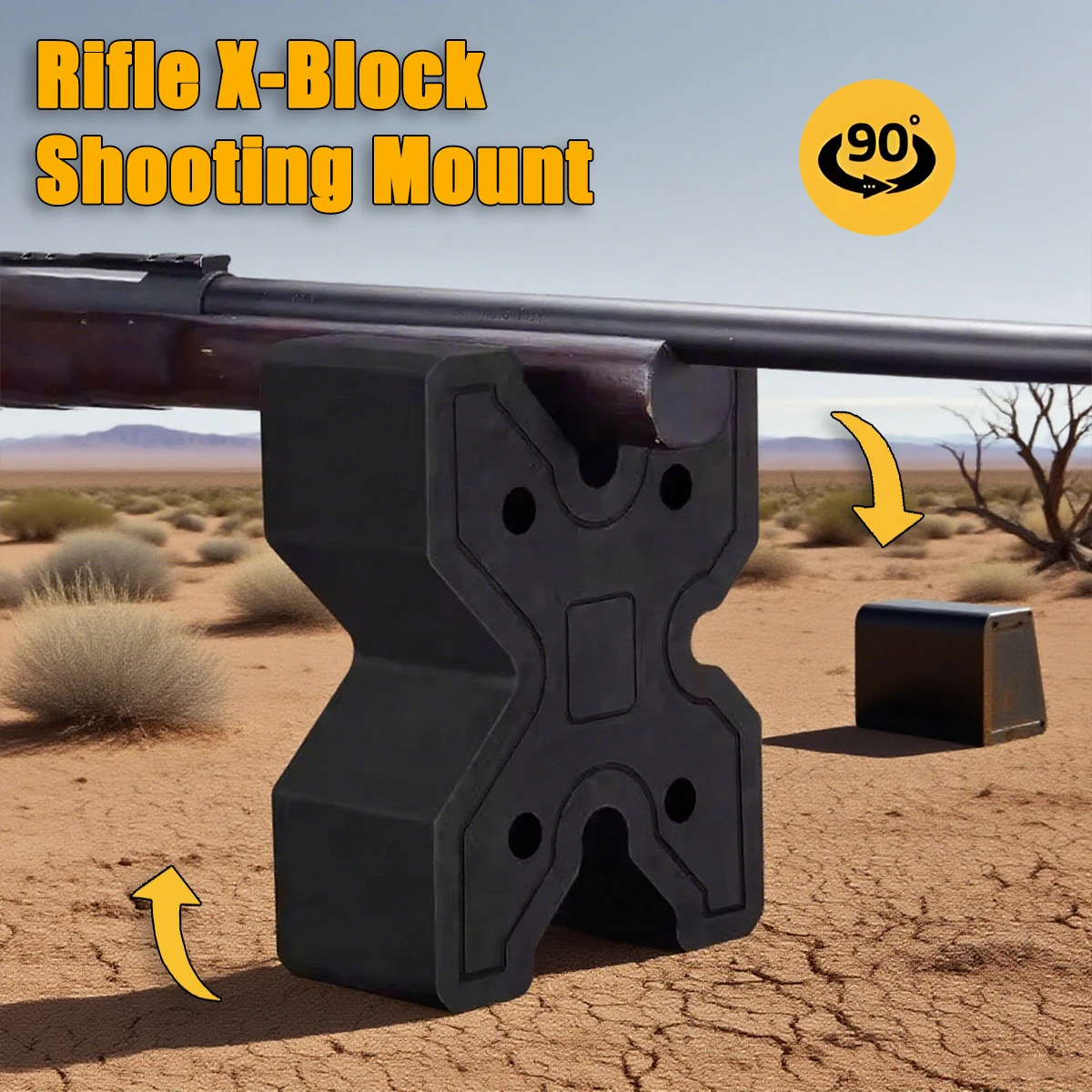 

CL Tactical Rifle X-Block Shooting Bench Rest 21/28mm Rifle Block Mount Stand EVA Foam Adater Reduces Recoil Hunting Buttstock