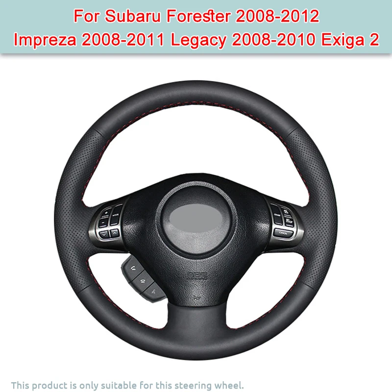 DIY Custom Napa leather Car steering Wheel Cover For Subaru Forester 2008-2012 Impreza 2008-2011 Legacy 2008-2010 Exiga 2