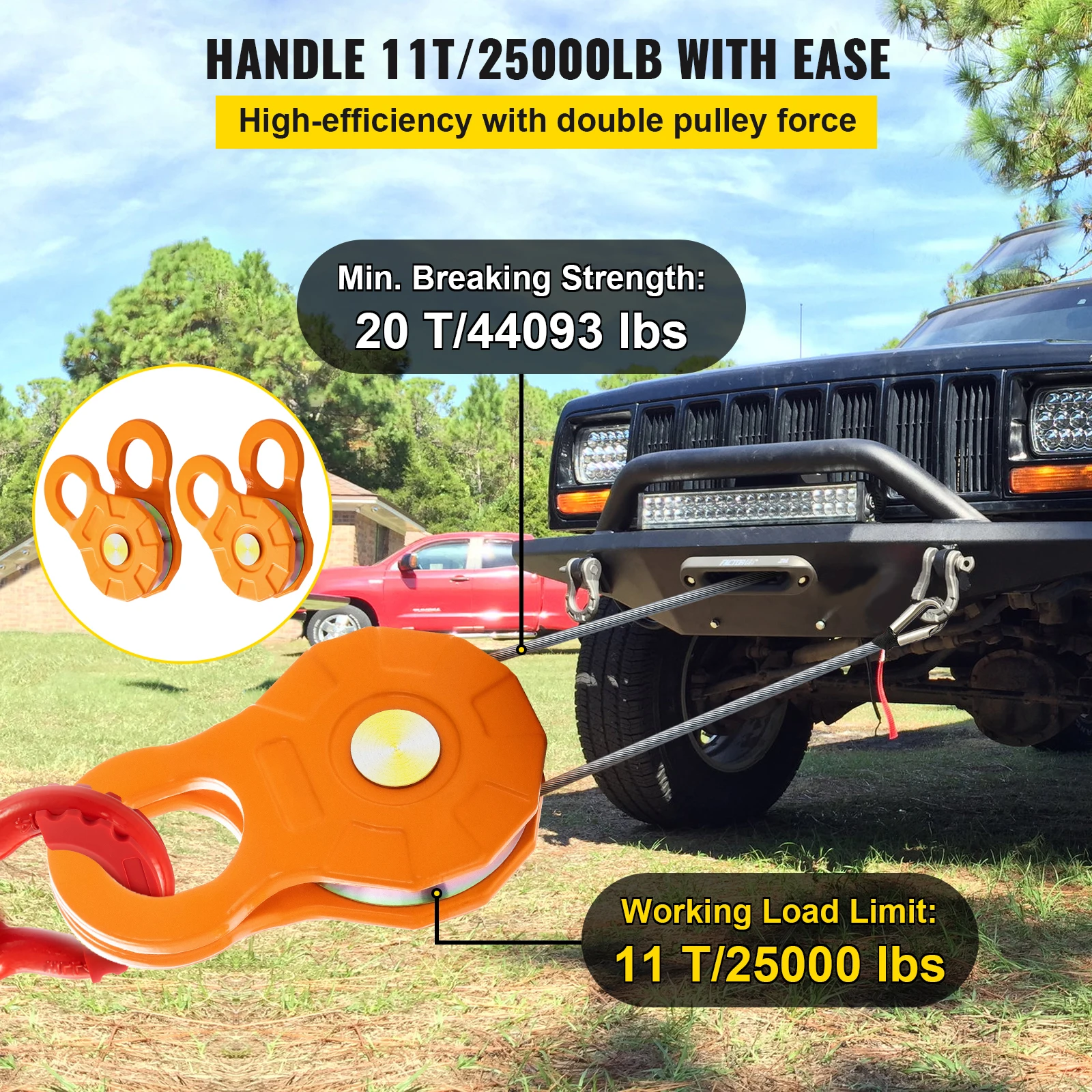 SucceBuy 2pcs 11T Snatch Block Adapt 0.55\