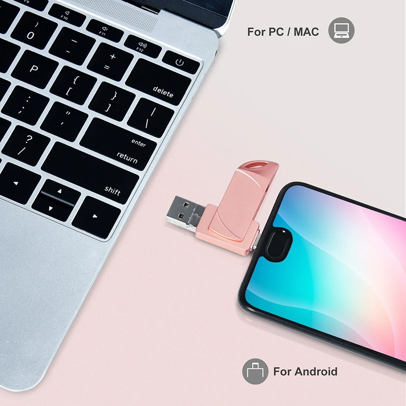 Tpeyためのcリンゴusb 3 · イン · 1 uディスク32グラム64グラム携帯電話uディスク車創造多機能uディスクギフト金属uディスク
