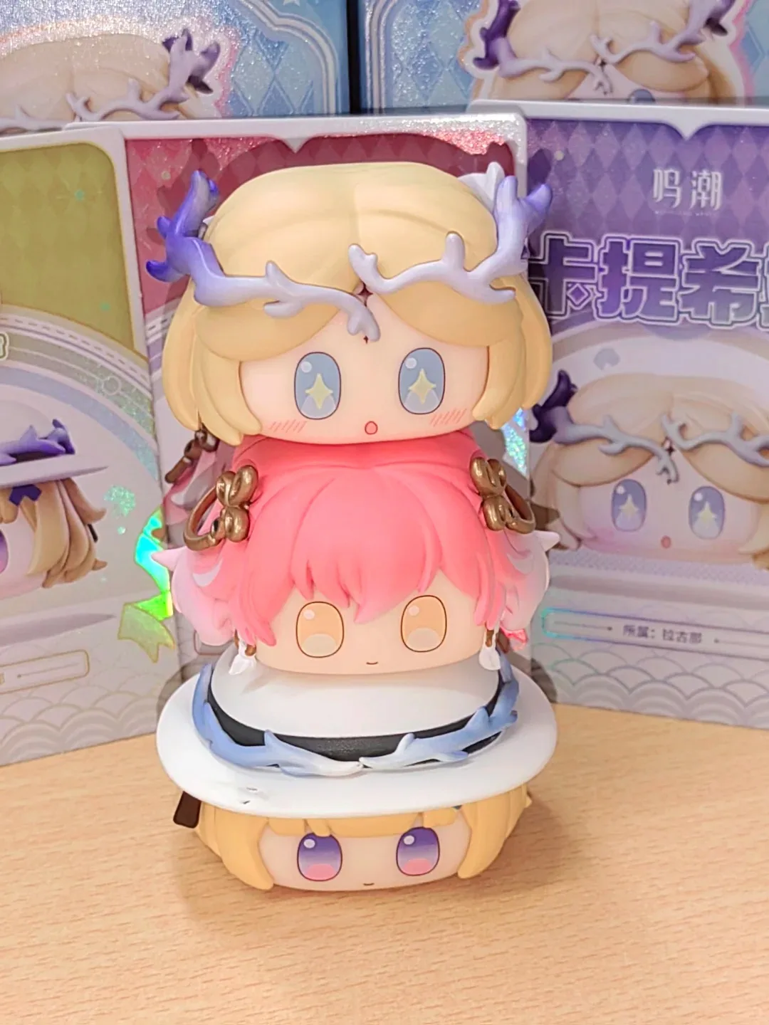 جديد حقيقي Goodsfun Wuthering موجات زلابية التراص صندوق أعمى مو حبة دمية Cartethyia صندوق غامض Jiyan Cantella اللعب هدية #2