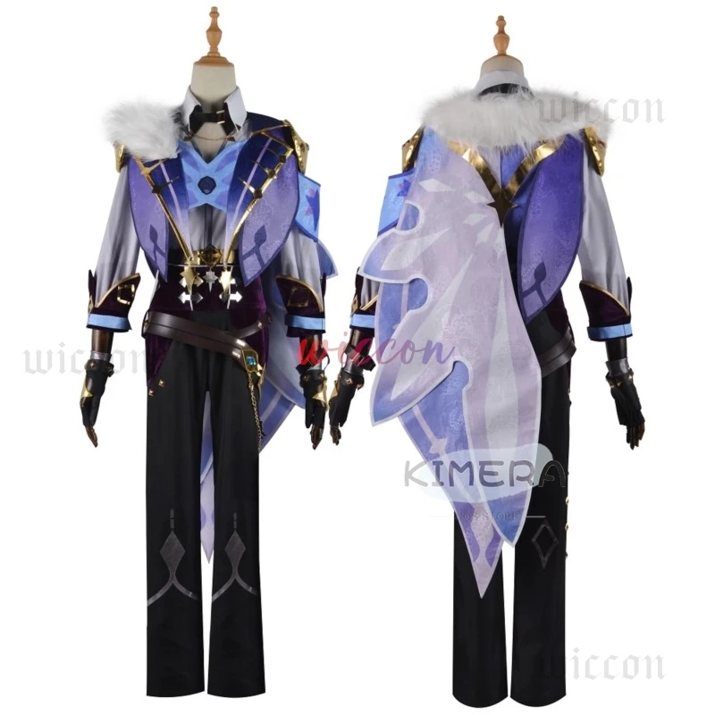 Kaeya Cosplay Spiel Genshin Impact Cosplay Kostüm Mondstadt Knights Hübsche Kampfuniform Aktivität Party Rollenspiel Kleidung