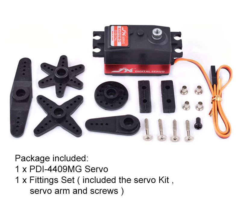 JX Servo PDI-4409MG 9KG Servo corto Servo Digital estándar para 1/8 1/10 RC coche engranaje de Metal de perfil bajo 3racing 3R SAKURA D4 CS