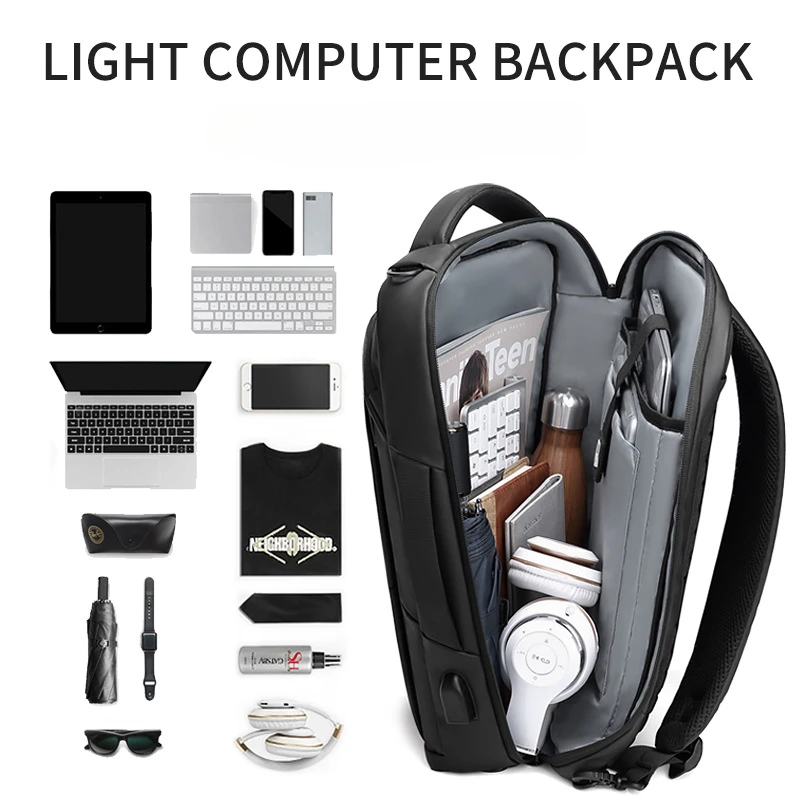 Neue Rucksack Männer Freizeit geschäft Pendler Schüler Schult asche kann Cross body Computer Tasche leichten Rucksack