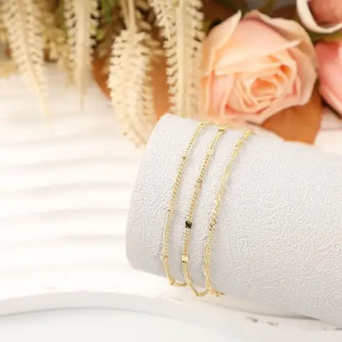 925 Silverpläterad Cz Fyrbladig Blommaarmband för Kvinnor Flickor Söt Elegant Justerbar Länkkedja Armband Trendig 18k Guldsmycken 10 best sales fint guldarmband - №4