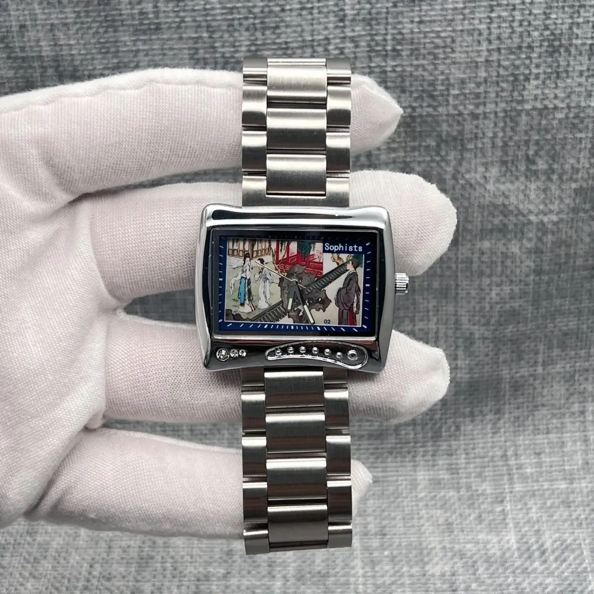 Retro Couple Quartz Watches Chinese Traditional Pattern Watch Classical Modern Craftsmanship Same Style Watch for Men and Women