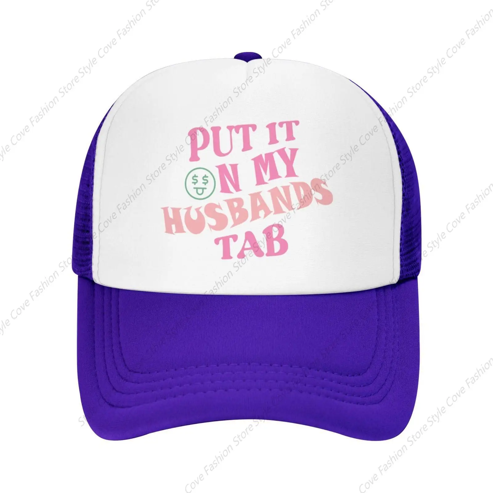 

Put It On My Husbands Tab Trucker Hats Retro Baseball Caps Adjustable Adult Mesh Hat Comfortable Hat For Men Women Hiking