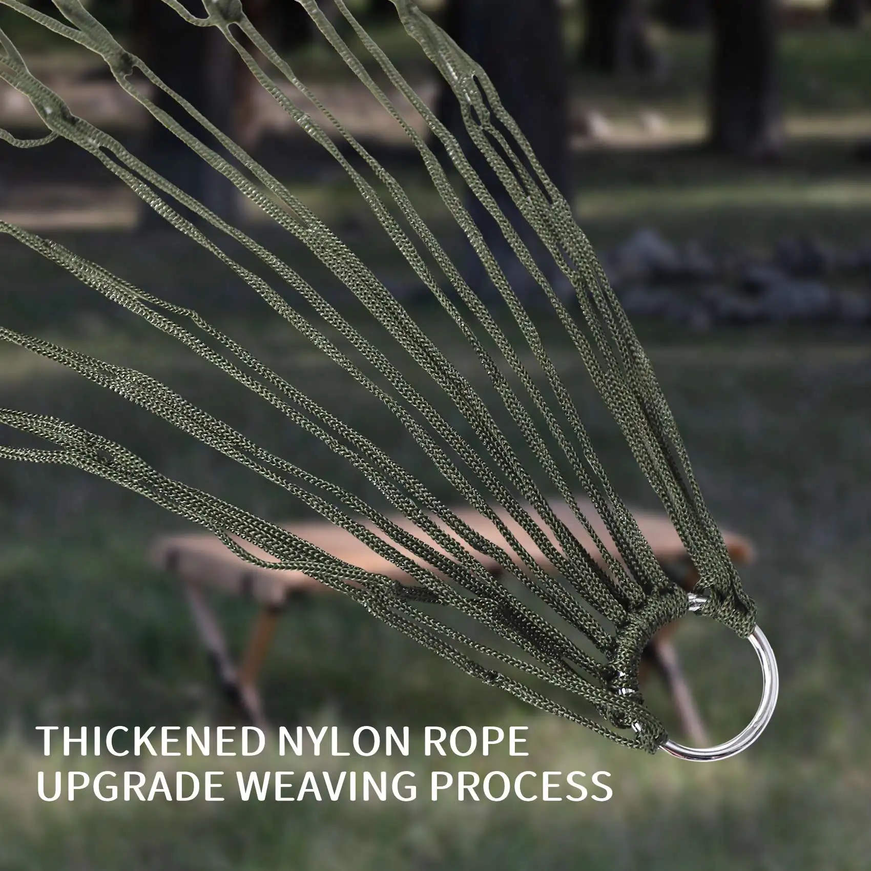 أرجوحة رياضية خارجية محمولة M87K، أرجوحة شبكية للتخييم في الهواء الطلق لحديقة الشاطئ والسفر والحديقة وسرير معلق