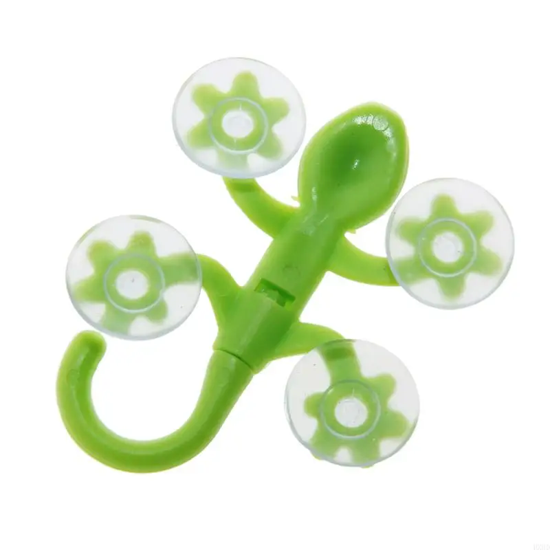 HX6D Plástico poderoso Plástico Quatro xícara sucção gancho parede decoração banheiro
