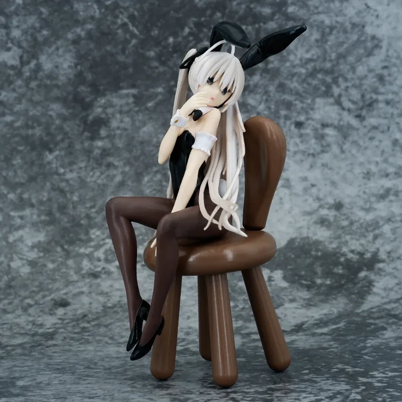 Anime Demon Slayer Kimetsu no Yaiba Kamado Nezuko Rabbit Girl Action Figure PVC Sitting posture Model Toy Desk Decor Gift