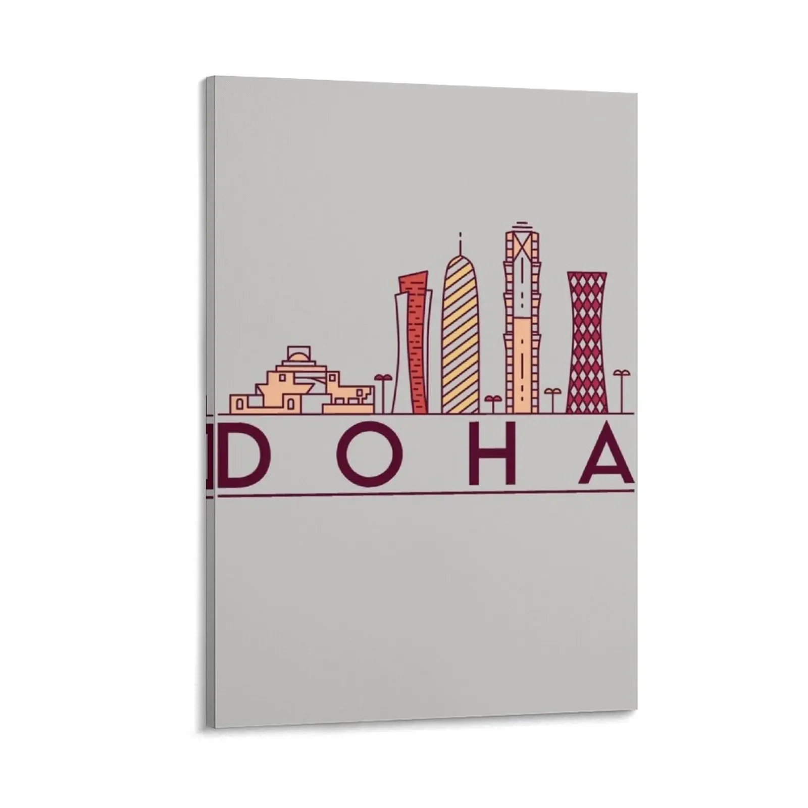 

Doha cityscape Canvas Painting house decoration decoration for the room home decor interior