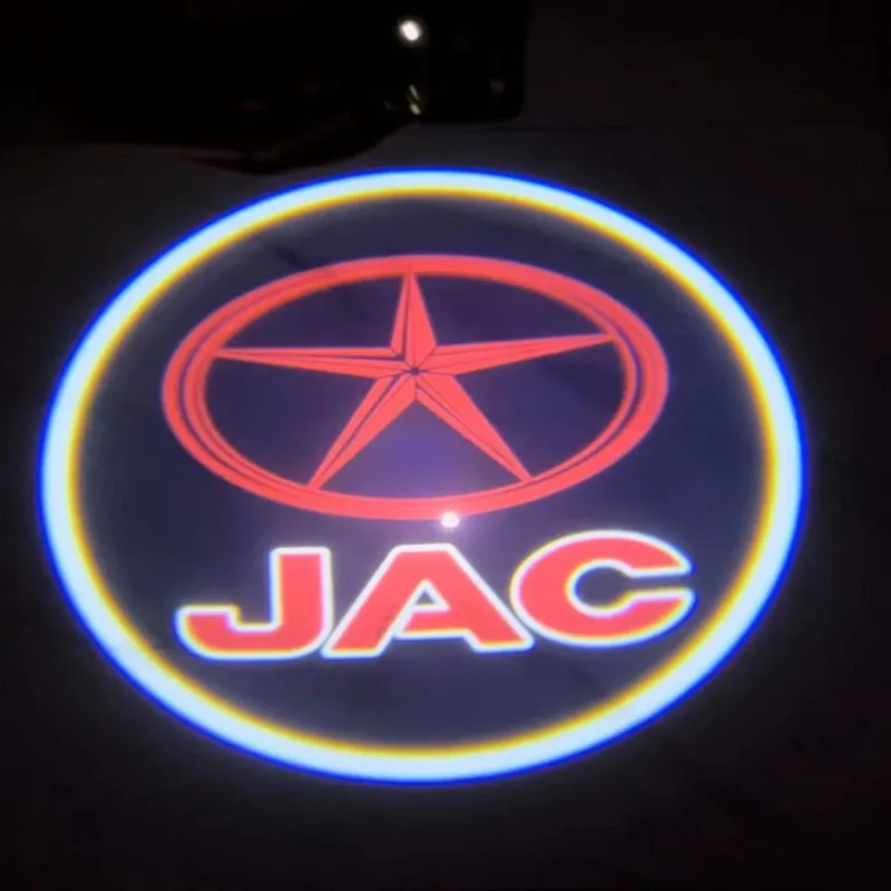 

For JAC S3 S5 A30 A13 T8 6 M2 2pcs Led Car Door Welcome Light Laser Projector Logo Ghost Shadow Lamps Car Goods Decoration