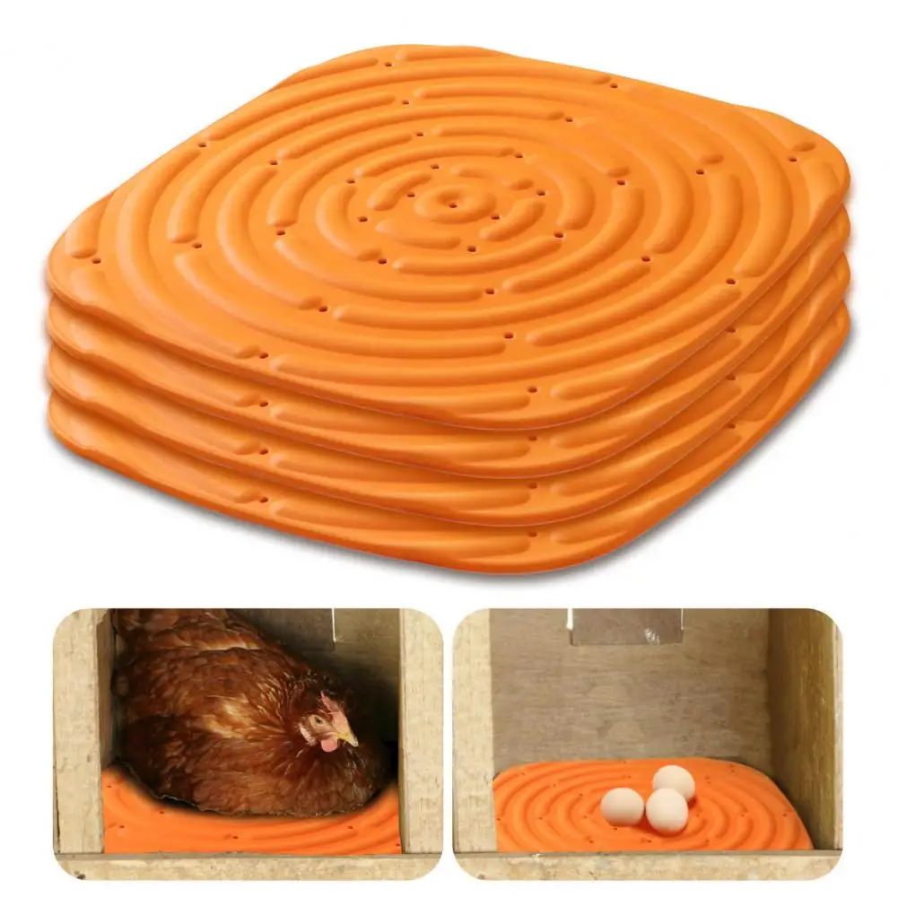 2 Pcs/4 Pcs Chicken Cooping Mat Washable Chicken Nesting Pads Durable Healthy Coops Bedding For Laying Eggs Prevents Cracked Egg