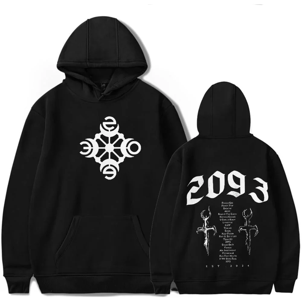 

Rapper Yeat 2093 Album Oversized Women/Men Hoodie Sweatshirt Streetwear Hip Hop Pullover Hooded Jacket Casual Sportswear