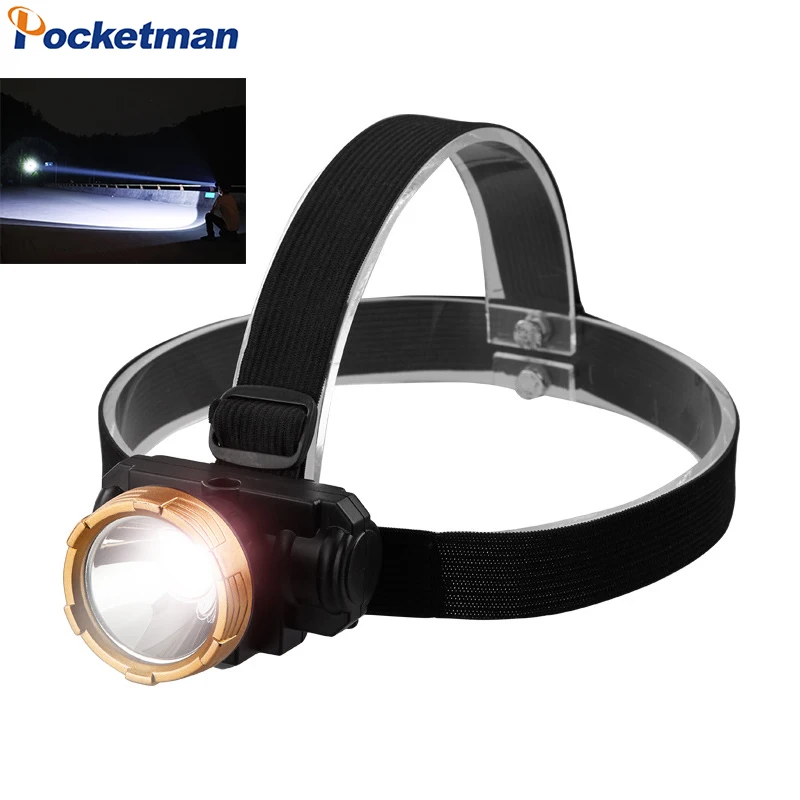 Rechargeable LED Headlamp Super Bright Head Light with Adjustable Headband High Lumens Head Flashlight for Camping Fishing