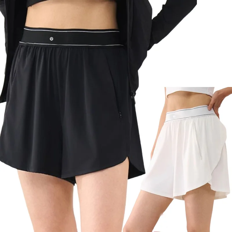 

Quick-drying sports shorts female summer new high-waisted thin yoga pants