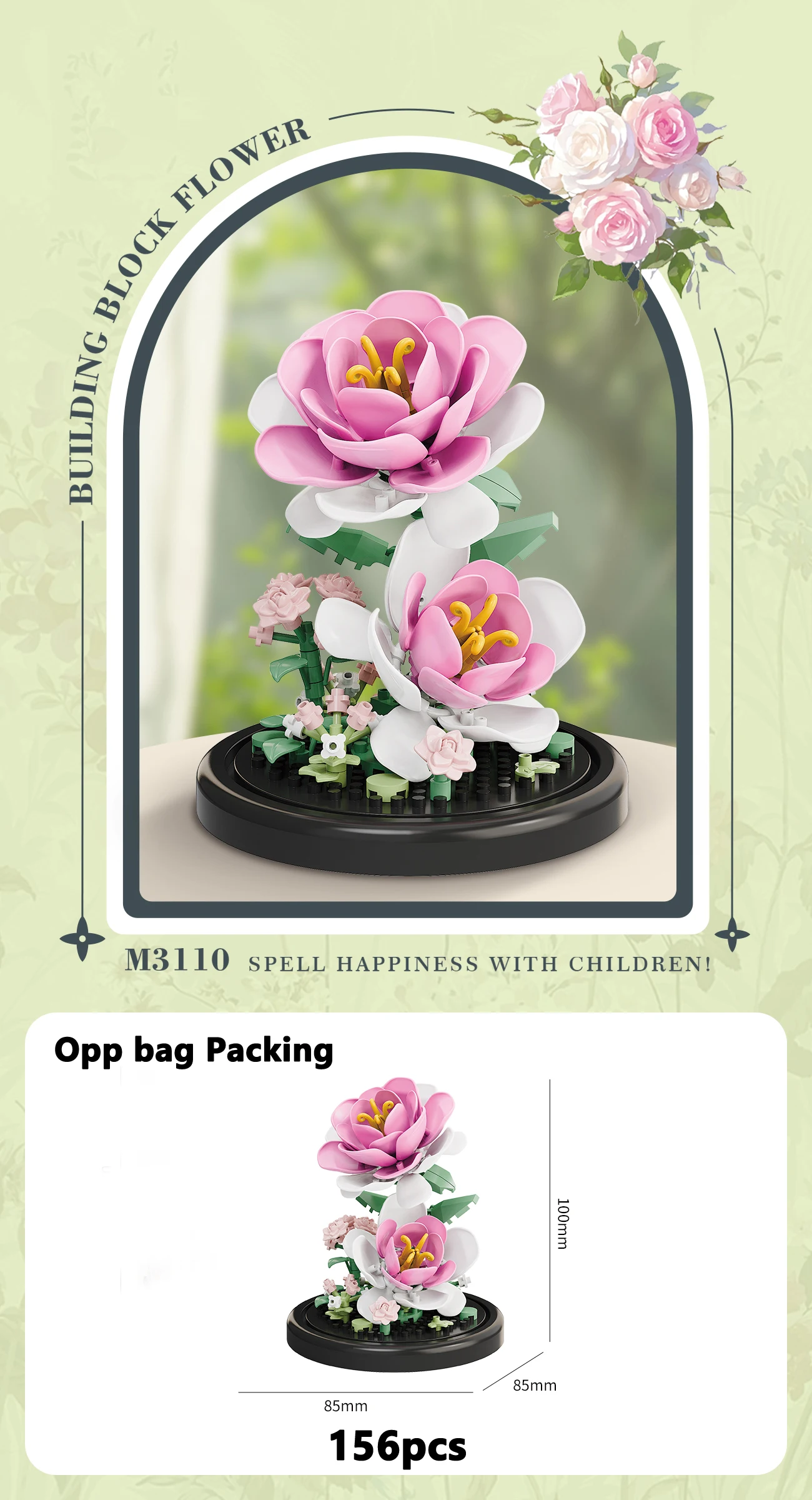 Eeuwige Bloemboeket Bonsai Potplant Micro Bouwstenen Model Woondecoratie Puzzel Speelgoed Kinderen Verjaardag Kerstcadeaus - afbeelding 1