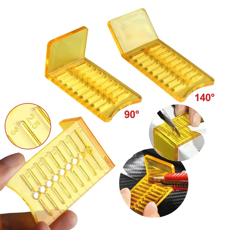 ​Plastic Cut Aid Tool Car Vinyl Wrapping Squeegee Sticker Decal Film Mark Scraper Window Tint Sign Making With Angle 140 ° 90°