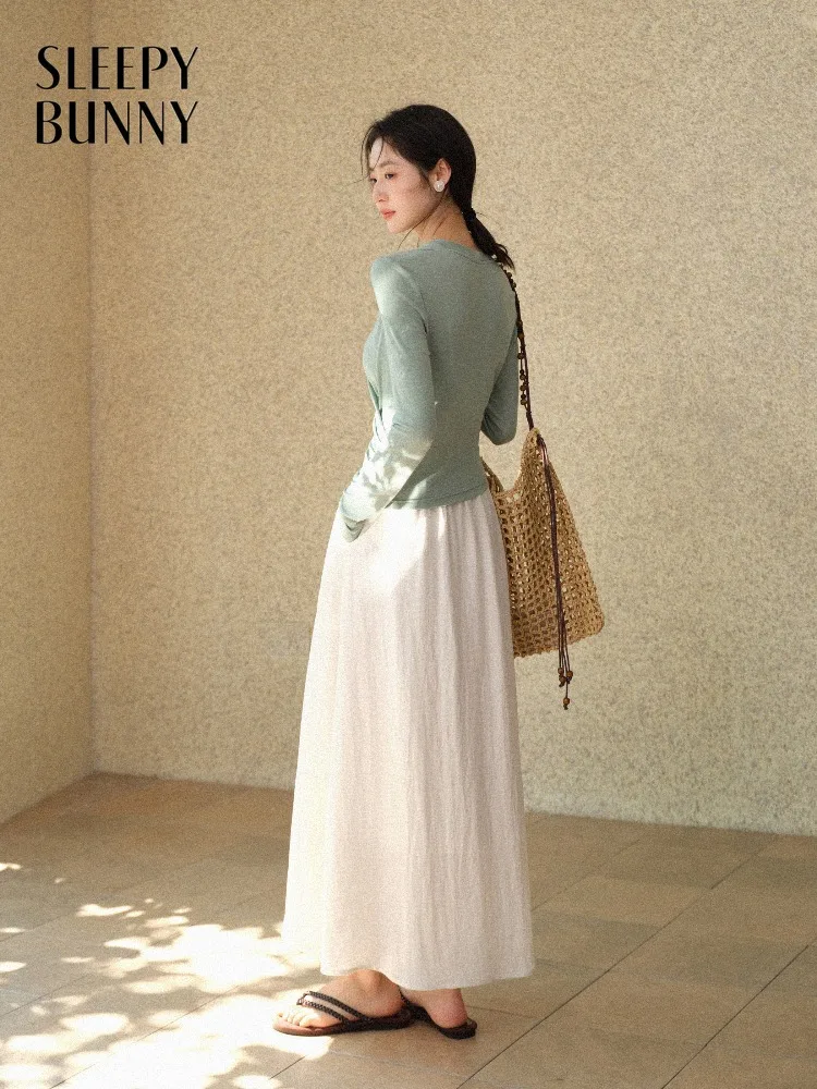 

Women Slim Fit Wrap Top V Neck T Shirt Ruched Waist Stretch Tee Long Sleeve Elegant Spring Lightweight Layering Basic Lady Style