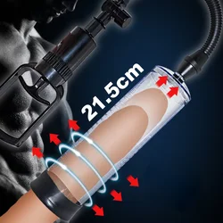 Penis Pump Vacuum Pump Toy for Adult Big Dick Erection Trainer Penis Enlargement Device Penis Enlarger Extender Sex Toys for Men