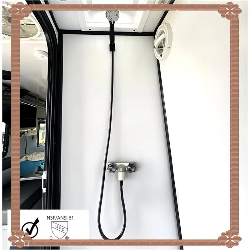 

24-Hour Delivery RV For Travel Trailer Tub& Shower Faucet,Double Handles, 4" On Center- Mobile Home Motorhome Accessory Parts